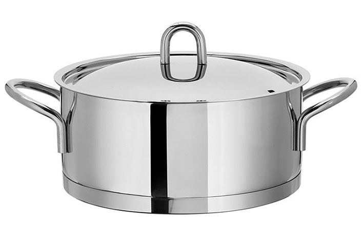 cacerola inox con tapa